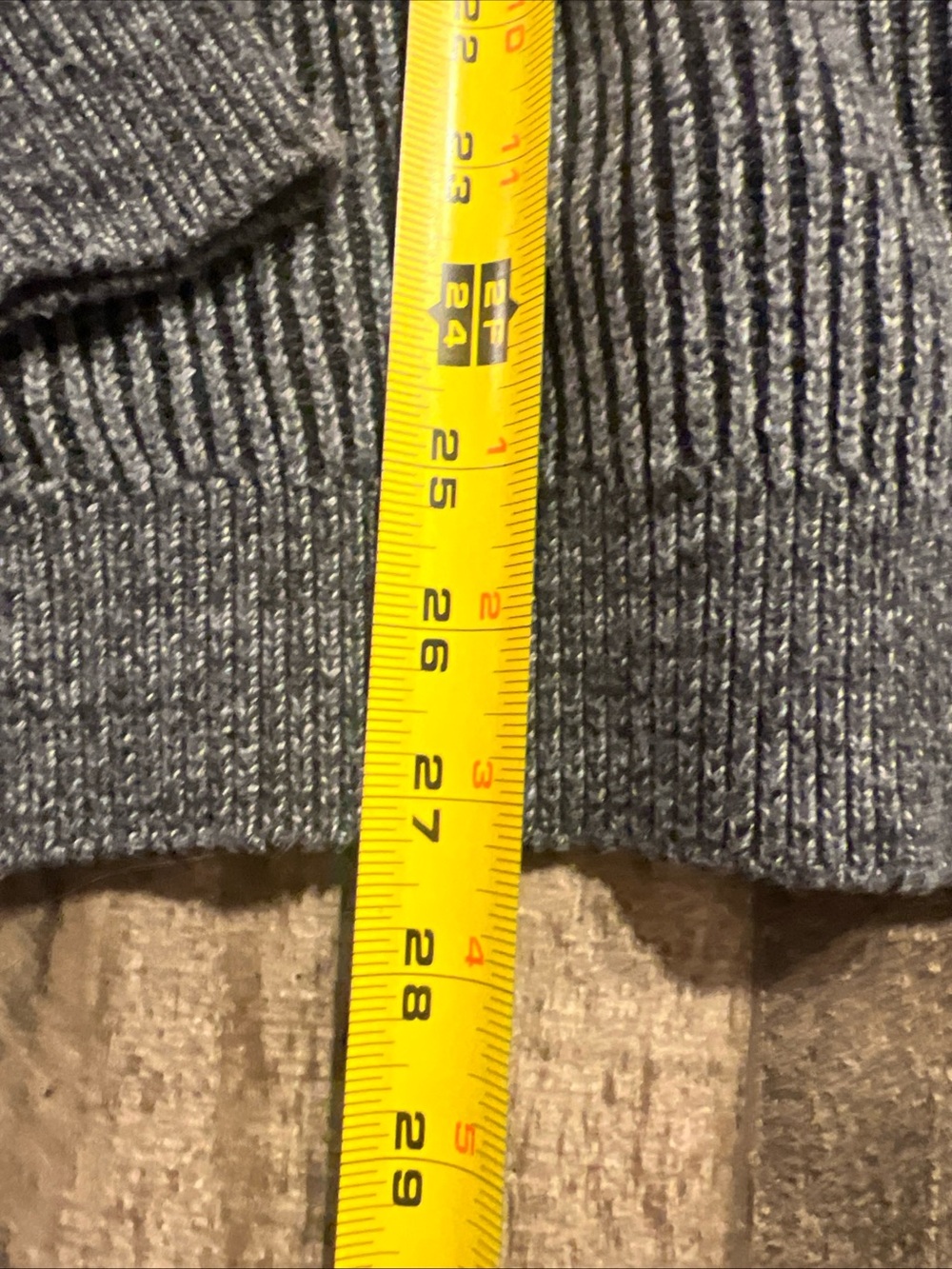 FRYE AND CO. Men's Ribbed Crewneck Sweater - Charcoal Gray - Picture 5 of 7